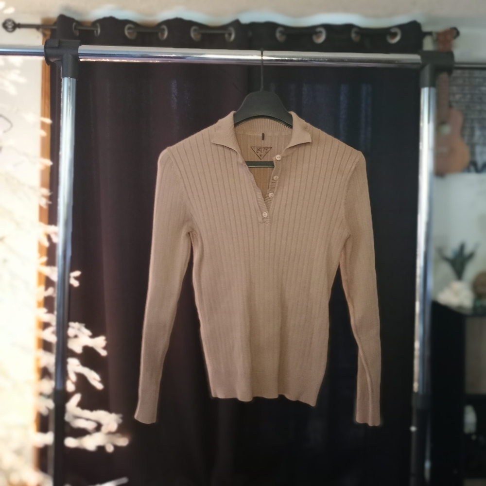 Long Sleeve Soft Fall-Colored Top